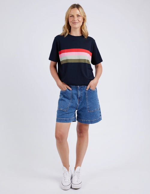 Elm Terra T Shirt Navy