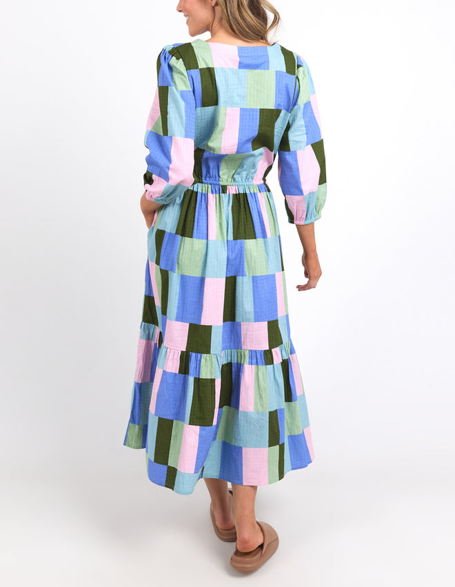 Elm Odyssey Midi Dress Multi