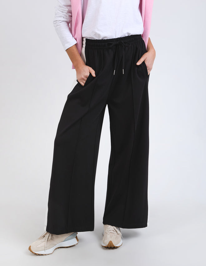 Elm Carmen Wide Leg Pants Black