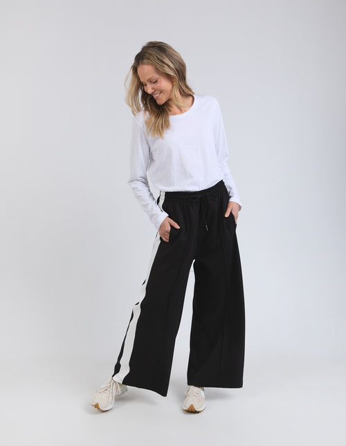 Elm Carmen Wide Leg Pants Black