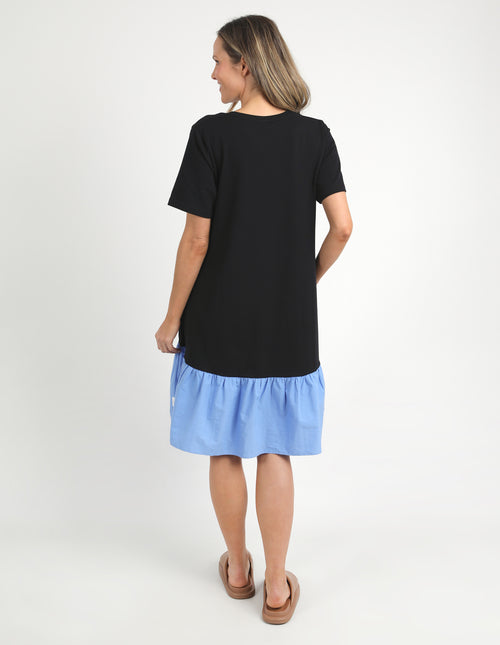 Elm Elle V Neck Dress Black