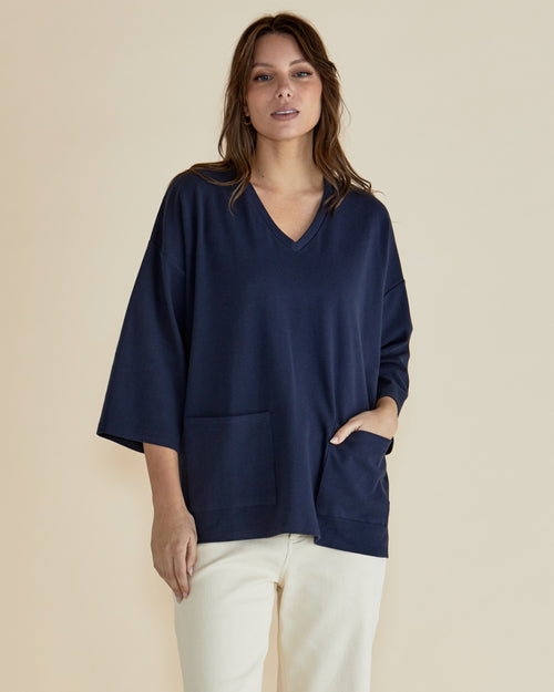 Betty Basics Raven Top Navy