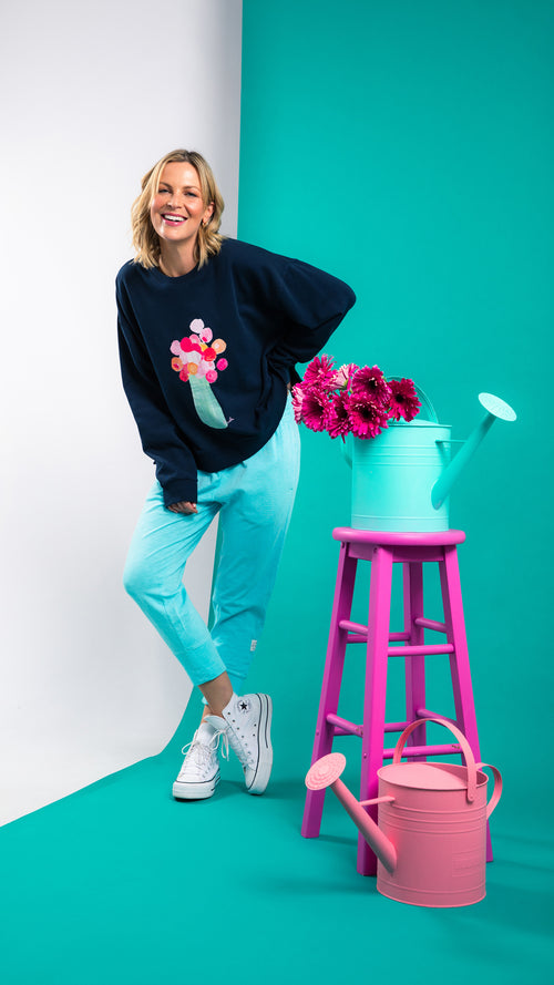 Elm Janey Floral Crew Sweatshirt