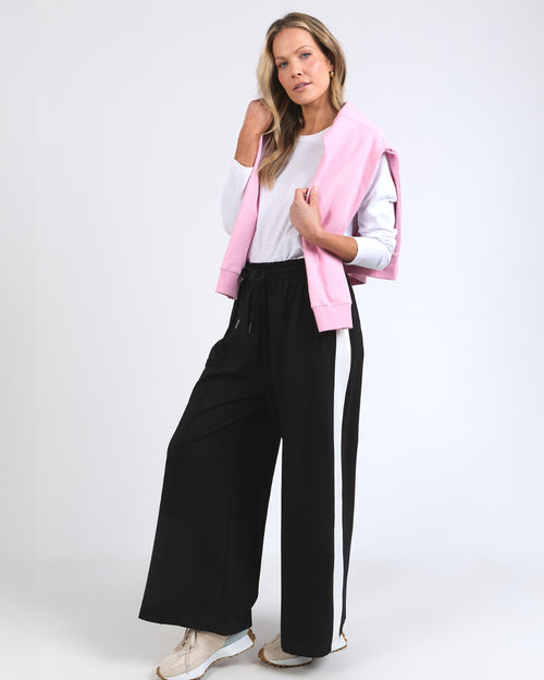 Elm Carmen Wide Leg Pants Black