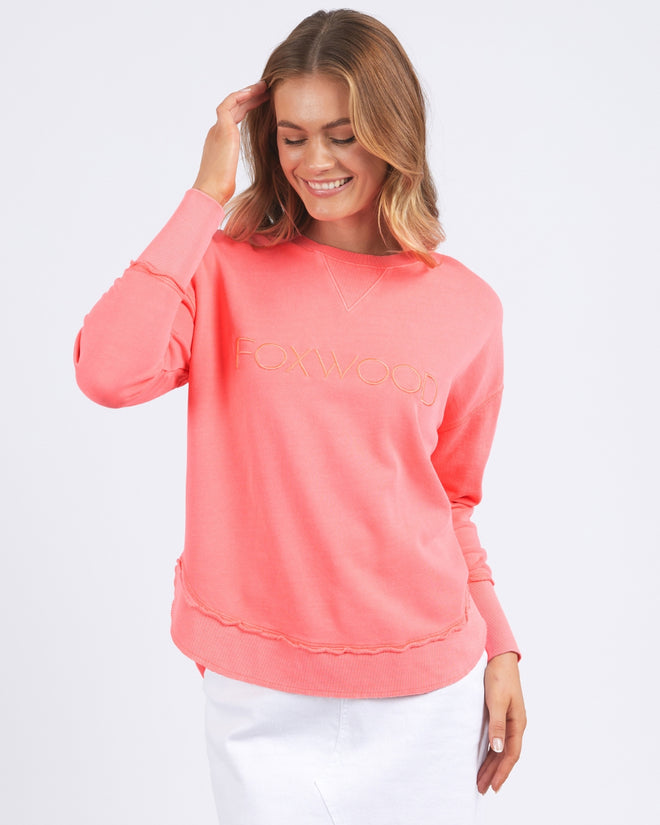 Foxwood Simplified Crew Neon Pink