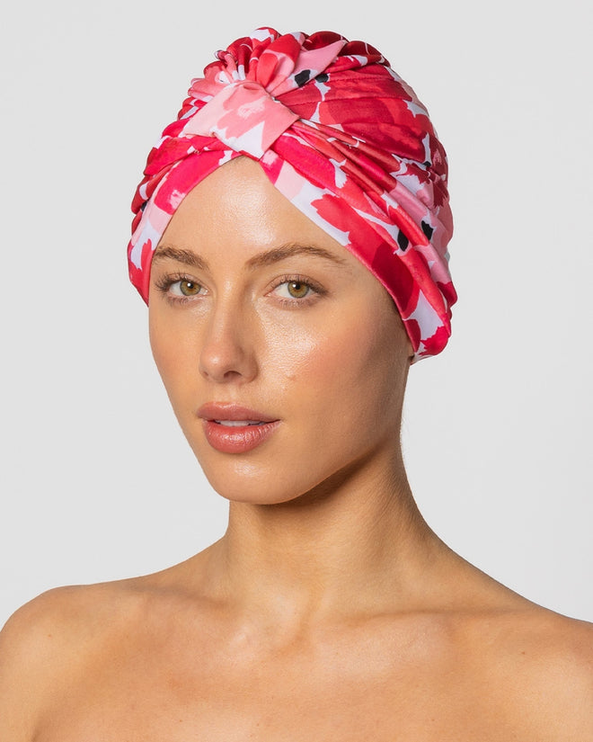 Louvelle Amelie Shower Cap Poppy Rosa