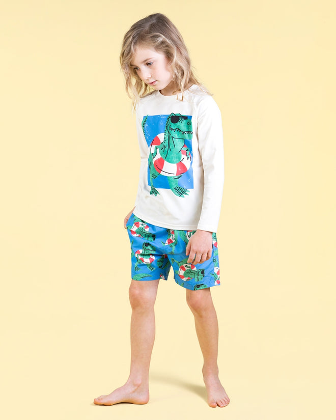 Rock Your Kid Dino Swimshorts