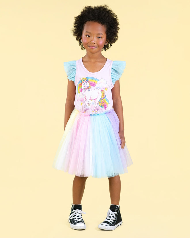 Rock Your Kid Unicorn Unicorn Rainbow Singlet Circus Dress