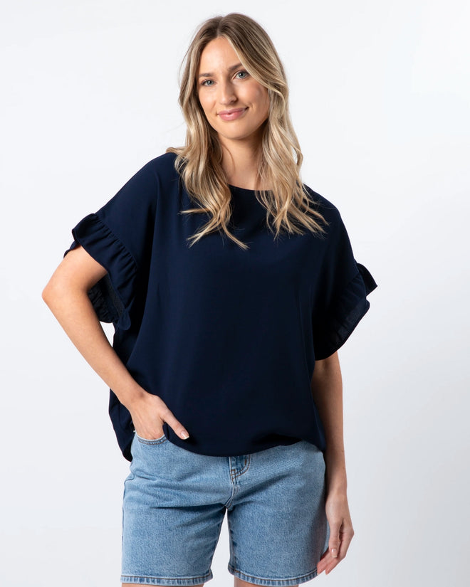 Stella and Gemma Gracie Top Navy