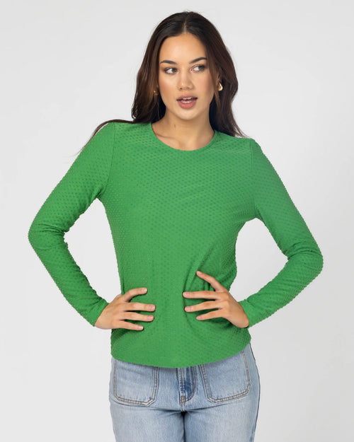 Stella and Gemma Holiday Top Emerald