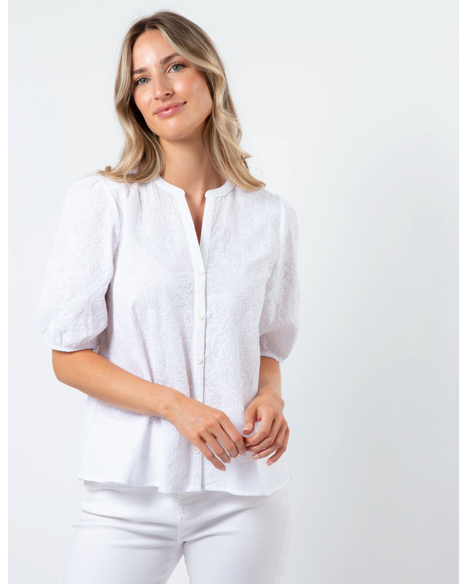 Stella and Gemma June Blouse White