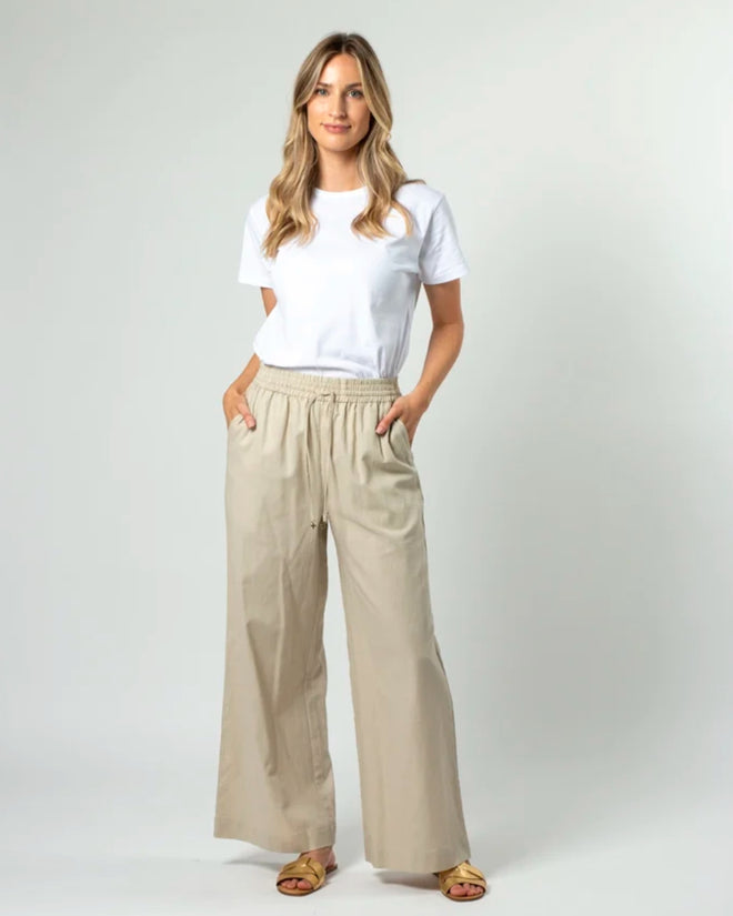 Stella and Laurel Pants Oat Marle