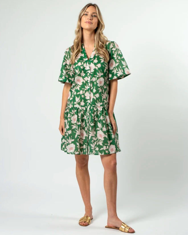 Stella and Gemma Lena Dress Vintage Green Floral