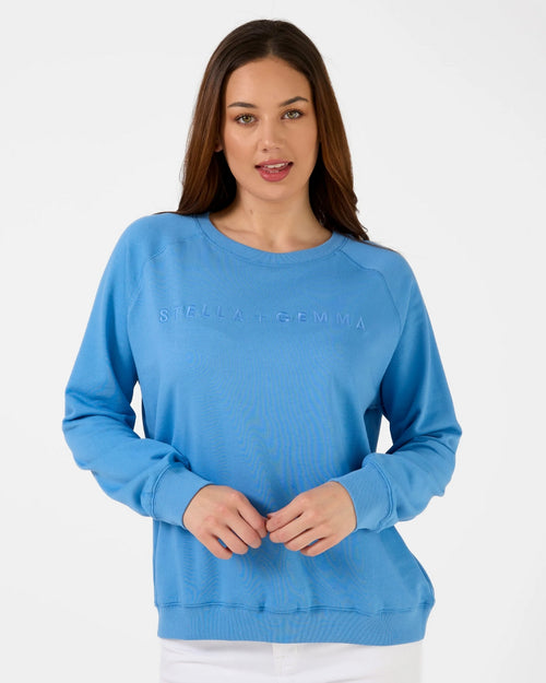 Stella and Gemma Logo Sky Classic Sweatshirt