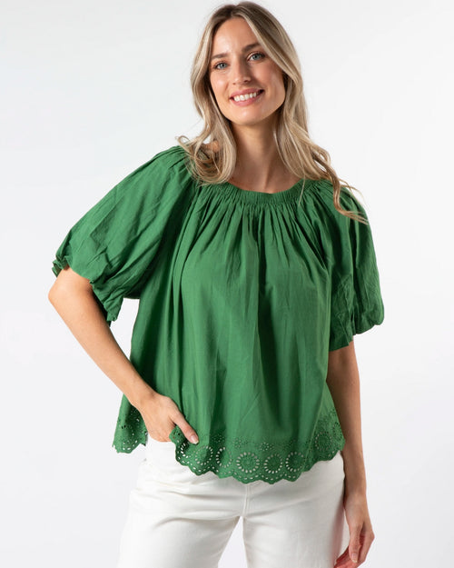 Stella and Gemma Paros Blouse Juniper Green