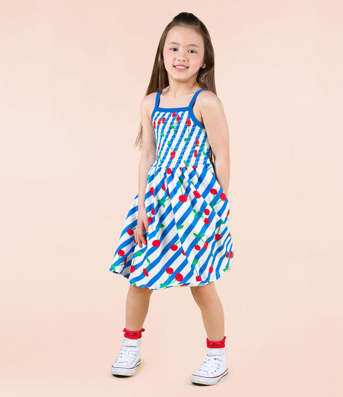 Rock Your Kid Cherry Stripes Sundress