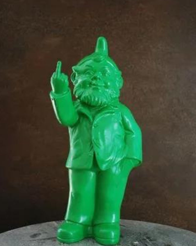 Pop Cheeky Gnome with Finger Green