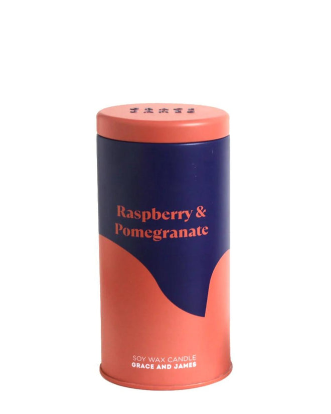 Grace and James Bloom 70 Hour Candle Raspberry and Pomegranate