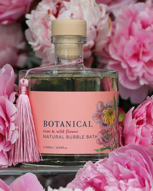 Botanical Rose and Wildflower Bubble Bath 500ml