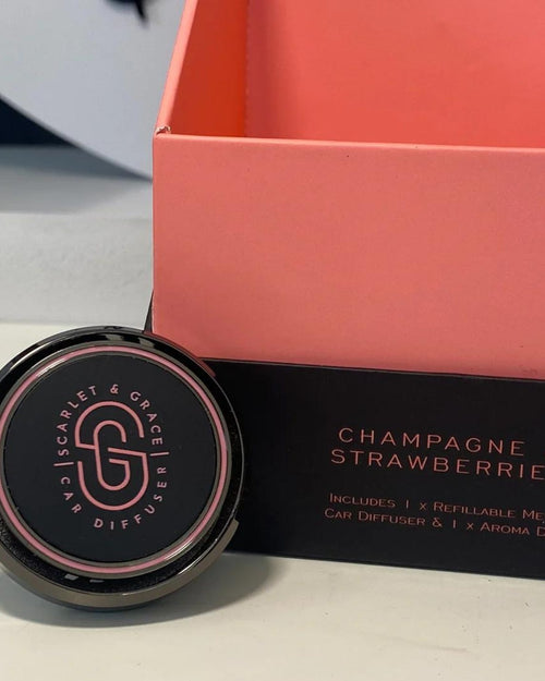 Scarlet & Grace Car Diffuser Champagne & Strawberries