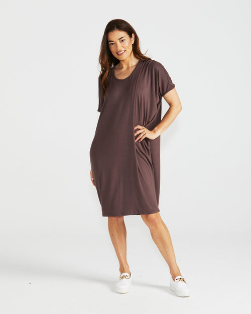 Betty Basics Maui Dress Nutmeg