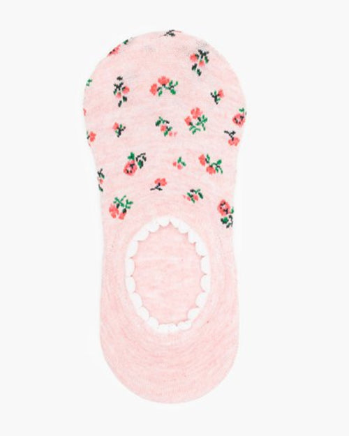 Antler Mini Floral Pink No Show Socks