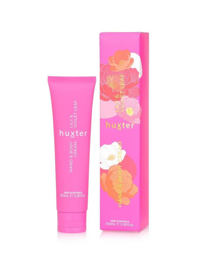 Huxter Hand and Body Cream 100ml Boxed Lily and Violet Leaf