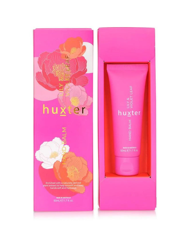 Huxter Hand Balm 50ml Gift Box Lily and Violet Leaf