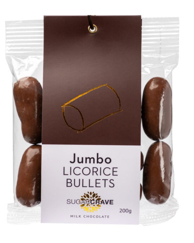 Milk Chocolate Giant Licorice Bullets