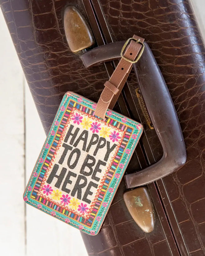 Travel Happy Luggage Tag