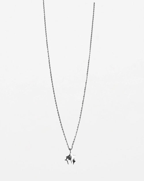 Stella and Gemma Necklace Silver Triple Star