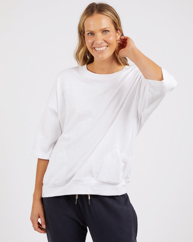 Elm Mazie Sweatshirt/T Shirt White