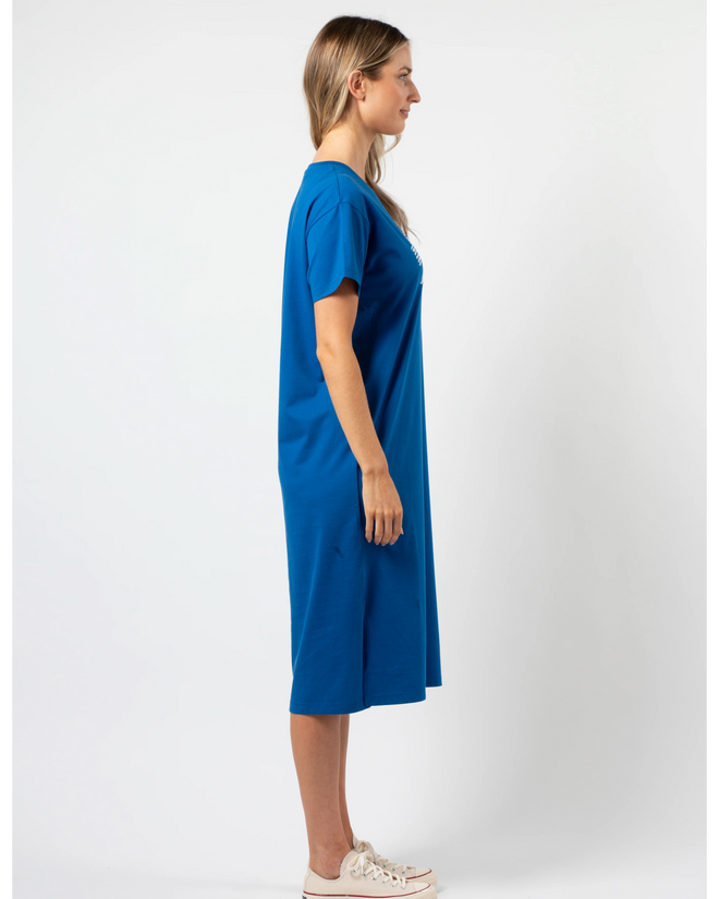 Stella and Gemma Deep Blue Bowtiful T Shirt Dress