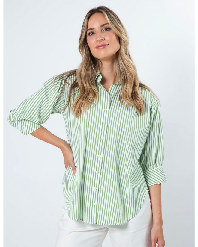 Stella and Gemma Deedee Shirt Apple Stripe