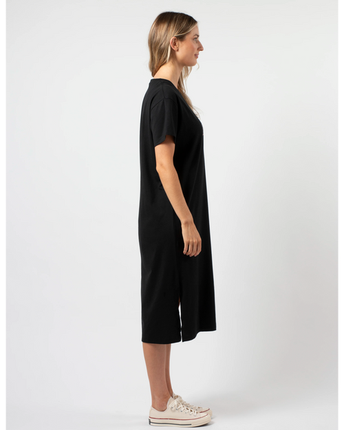 Stella and Gemma Dusty Rose Cross Maxi T Shirt Dress