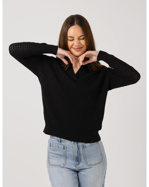 Stella and Gemma Fran Jumper Black