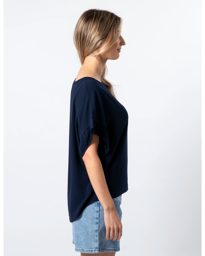 Stella and Gemma Grace Top Navy