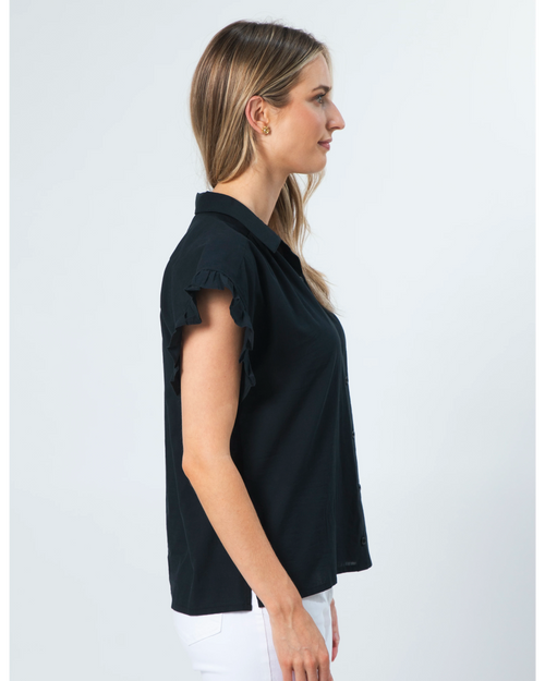 Stella and Gemma Heather Blouse Black