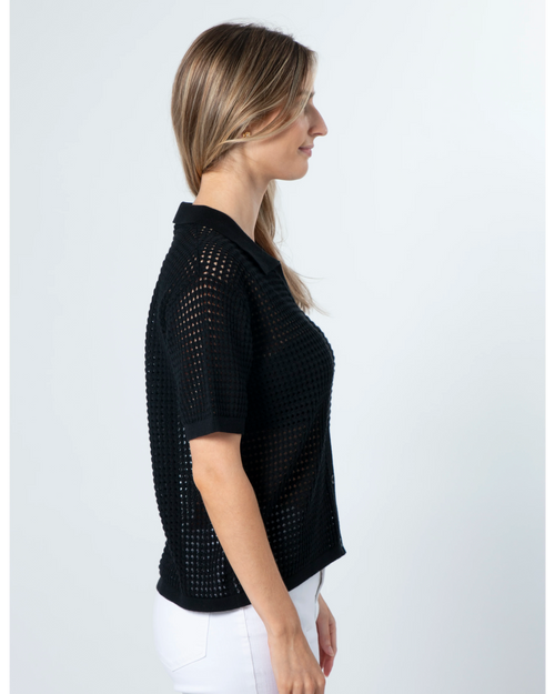 Stella and Gemma Holly Knit Top Black