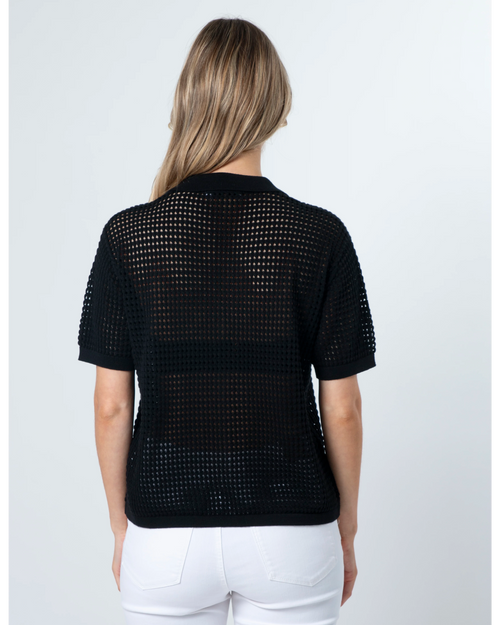 Stella and Gemma Holly Knit Top Black