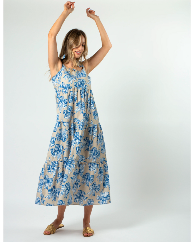 Stella and Gemma Ivy dress Bowtiful Blue