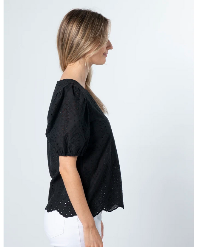 Stella and Gemma Minnie Top Black