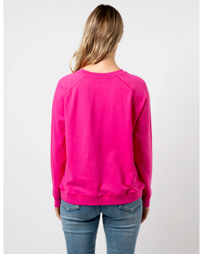 Stella and Gemma Neon Pink Bow  Classic Sweatshirt