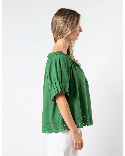 Stella and Gemma Paros Blouse Juniper Green