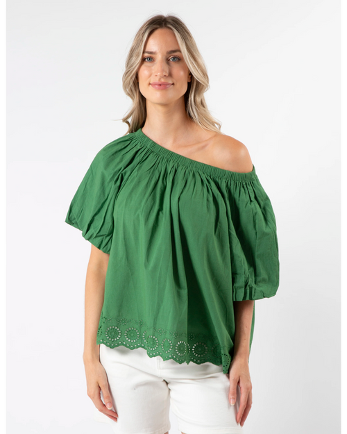 Stella and Gemma Paros Blouse Juniper Green