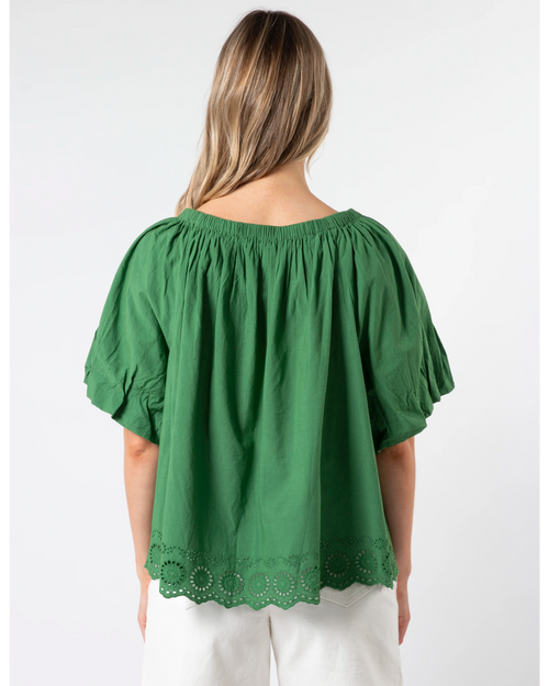 Stella and Gemma Paros Blouse Juniper Green