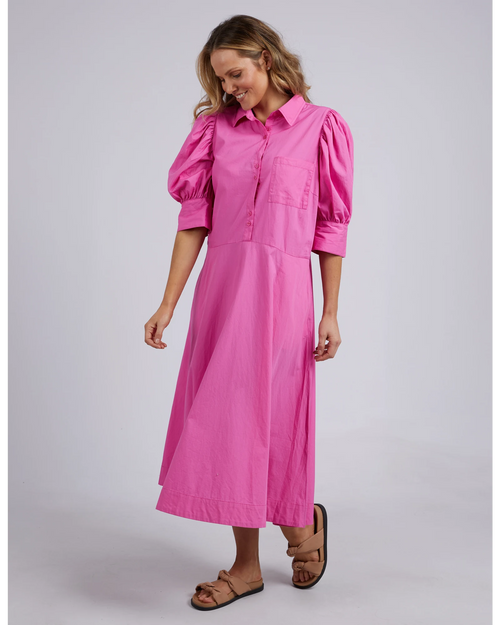 Elm Primrose Dress Super Pink