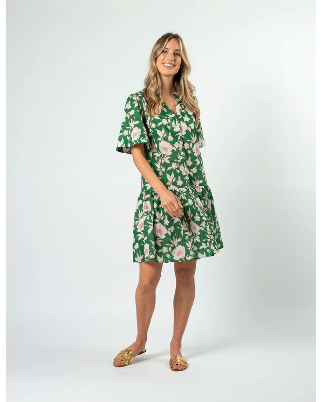 Stella and Gemma Lena Dress Vintage Green Floral