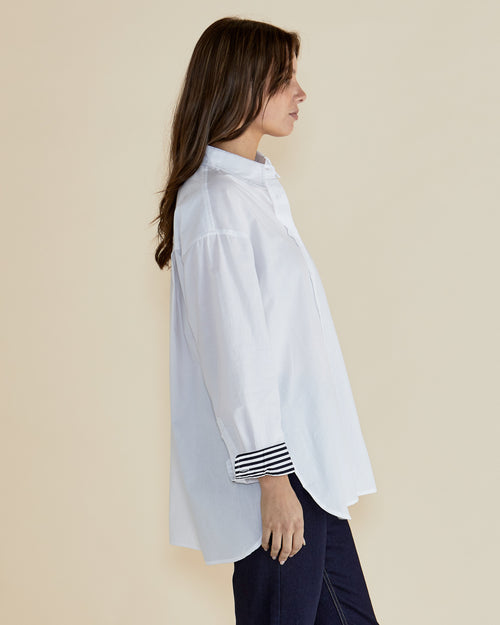 Betty Basics Claire Classic Shirt White