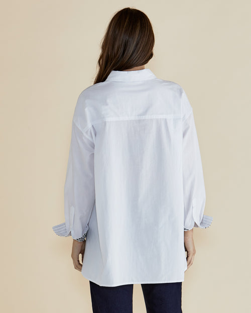 Betty Basics Claire Classic Shirt White